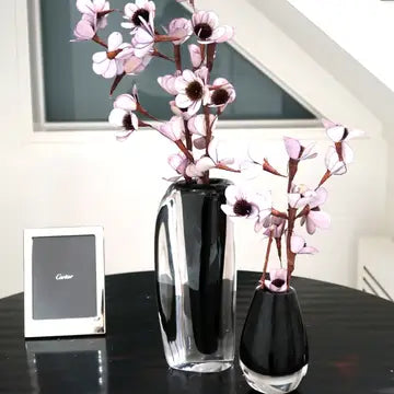 Glass Double Wall Vase, 11.5"H