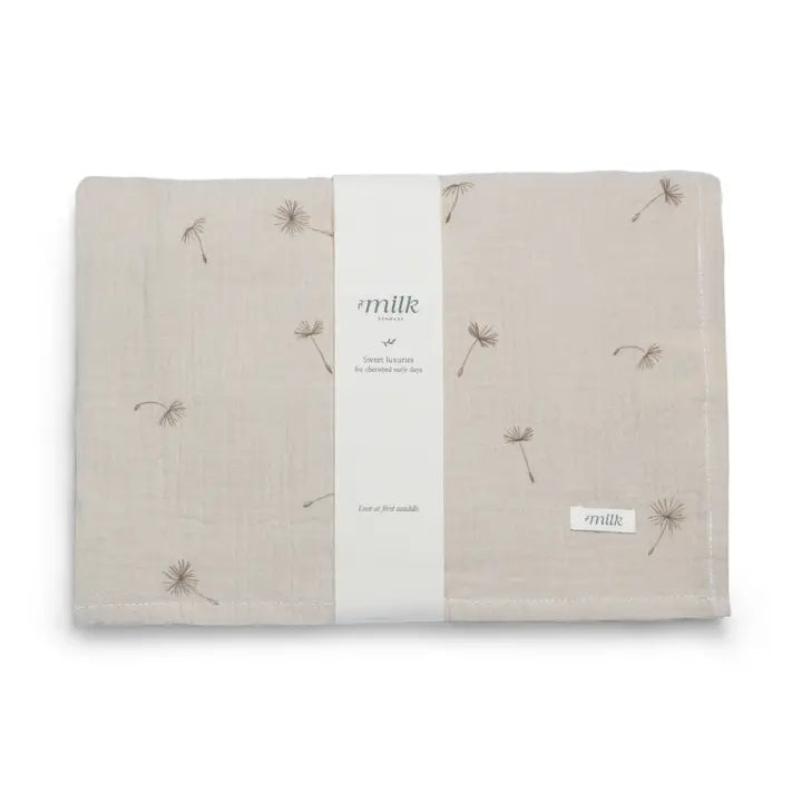 Muslin Swaddle Wildflower Ivory