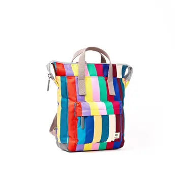 Bantry Backpack in Wide Multi Stripe Canvas