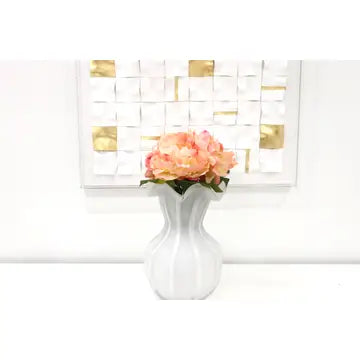 White Glass Vase