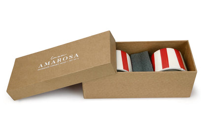 Ceramic Red Stripe Coffee cup- 220ml