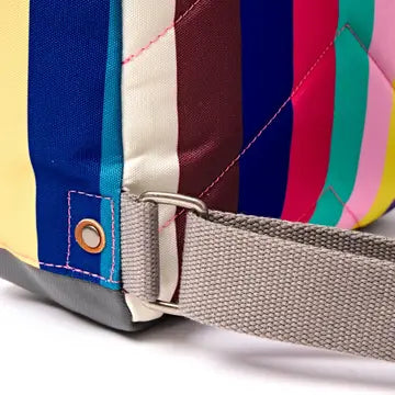 Bantry Backpack in Wide Multi Stripe Canvas