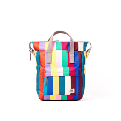 Bantry Backpack in Wide Multi Stripe Canvas