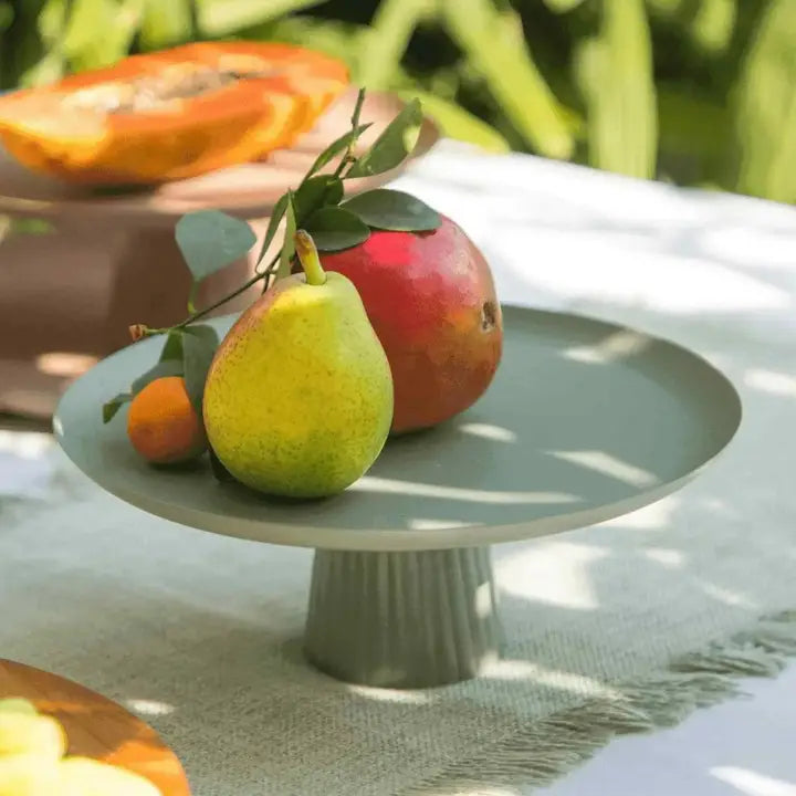 Avisa Cake Stand-Sage Green | Iron with Powder Coating