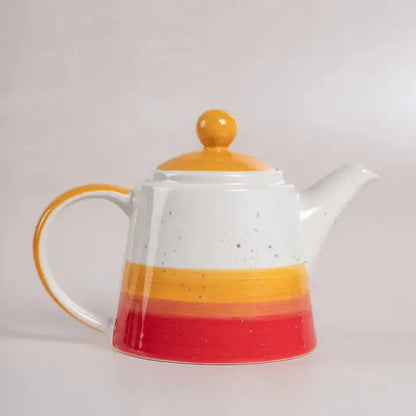 Tea Set | Handpainted Stoneware | 7.4 X 6.6 X 5.11 in