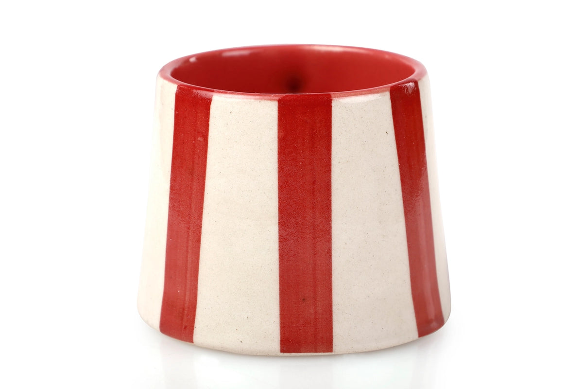 Ceramic Red Stripe Coffee cup- 220ml